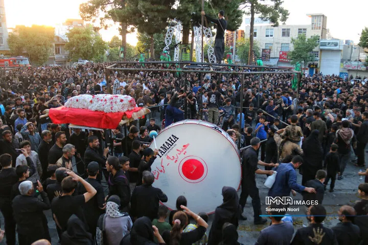 کرمانشاه در سوگ خیمه های سوخته کربلا