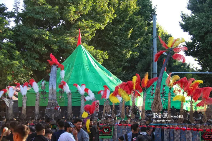 کرمانشاه در سوگ خیمه های سوخته کربلا