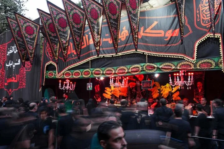 گزارش تصویری/ مراسم عزاداری و سوگواری محرم در هیأت رایه العباس